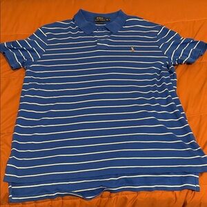 Polo by Ralph Lauren Royal Blue & White Striped Polo